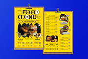 Yellow Retro Food Menu, a Flyer Template by Aiyari Graphic (Thumbnail 3 of 3)