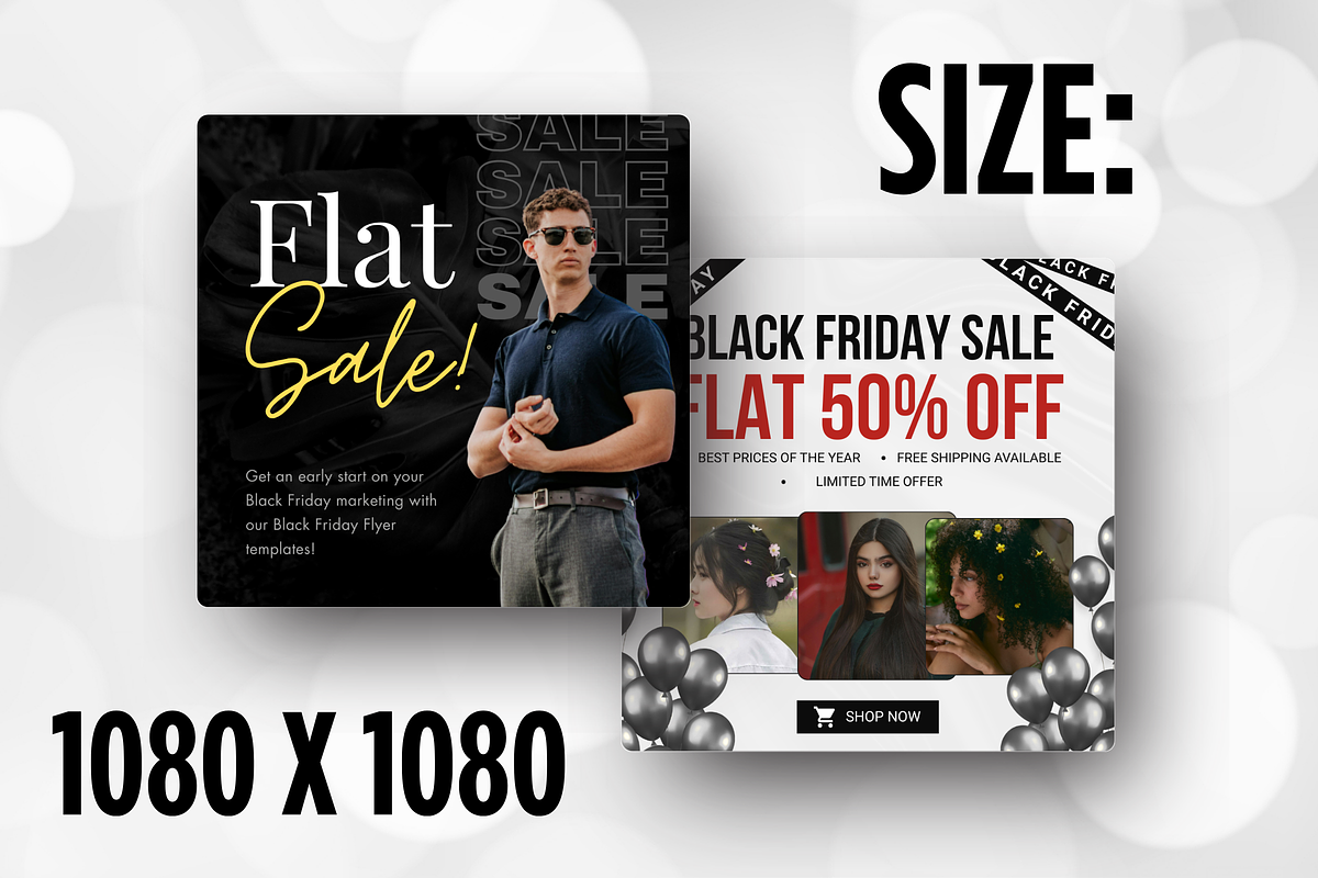 Black Friday Flyer Canva Template, a Social Media Template by Snapybiz (Photo 3 of 8)