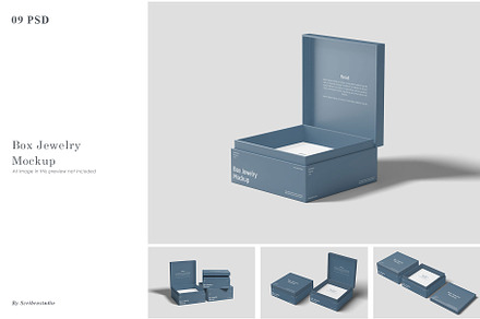Box Jewelry Mockup, a Product Mockup by scribrostudio