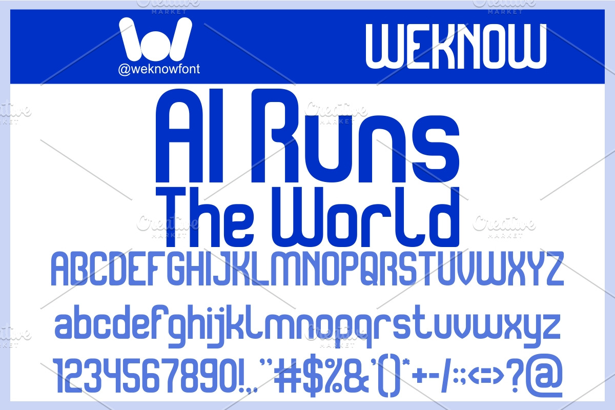 Scifi Experimental Font, a Sans Serif Font by weknow (Photo 3 of 8)