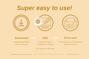 Beauty Business Cards Templates, a Business Card Template by Hell Yeah Designs (Thumbnail 2 of 6)