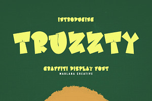 Truzzty Graffiti Display Font