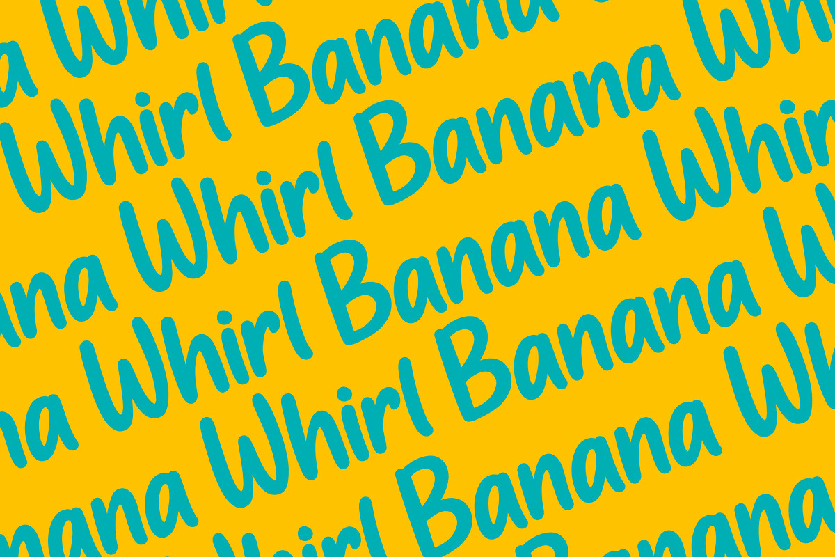 Banana Whirl Handdrawn Display Font, a Font by Gumrega Studio (Photo 5 of 7)