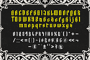 Rhavens, a Blackletter Font by Rahagita Studio (Thumbnail 5 of 14)