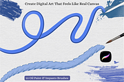 Procreate Linen Oil Paint Canvas, a Layer Style Add-On by Wicked Creative (Thumbnail 7 of 7)
