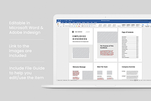 Employee Handbook Word & Indesign