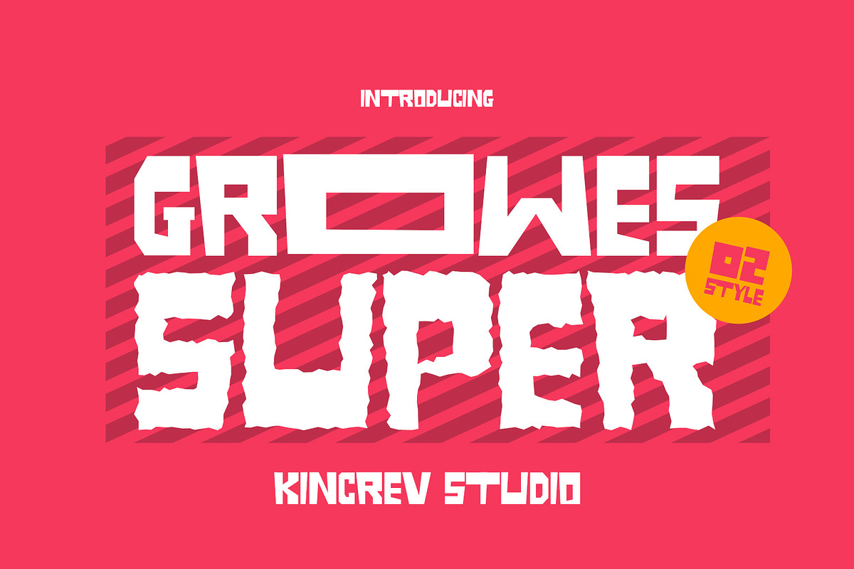 Growes Super, a Blackletter Font by Kincrev Studio (Photo 1 of 8)