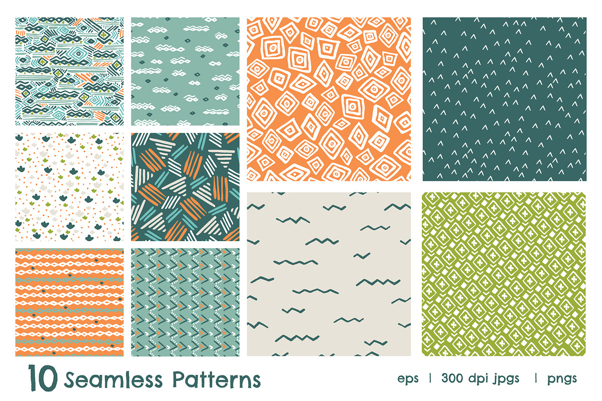 Tribal Element | Seamless Patterns, a Pattern Graphic by The Collective ...