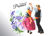 Welcome to Provence. Folk dance, a Decorative Illustration by Daria Ustiugova (Thumbnail 3 of 3)
