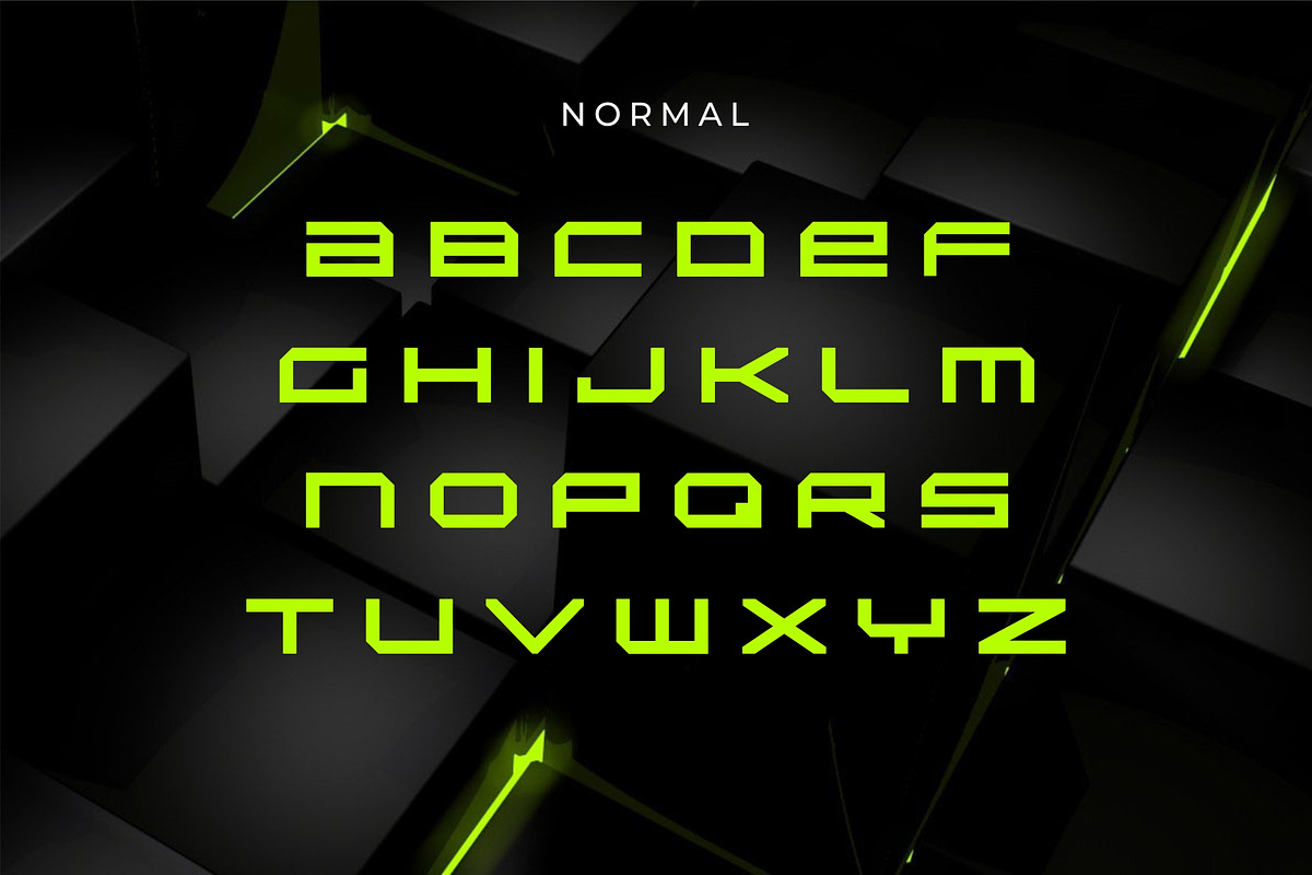 CubeQ, a Font by Kreabie (Photo 3 of 6)
