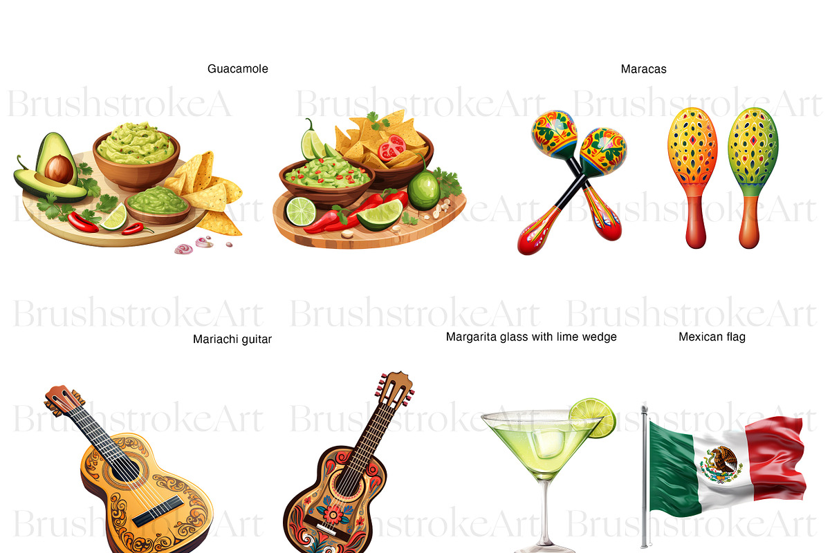 Cinco De Mayo Clipart, Sombrero PNG, a Seasonal Illustration by BrushstrokeArtGB (Photo 4 of 9)