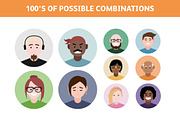 Vector Avatar Creator (Illustrator), an Illustration by Medialoot (Thumbnail 5 of 6)