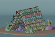 Stone Age Shelter 3D Model, a Scene 3D Model by Dudukbersama (Thumbnail 2 of 3)