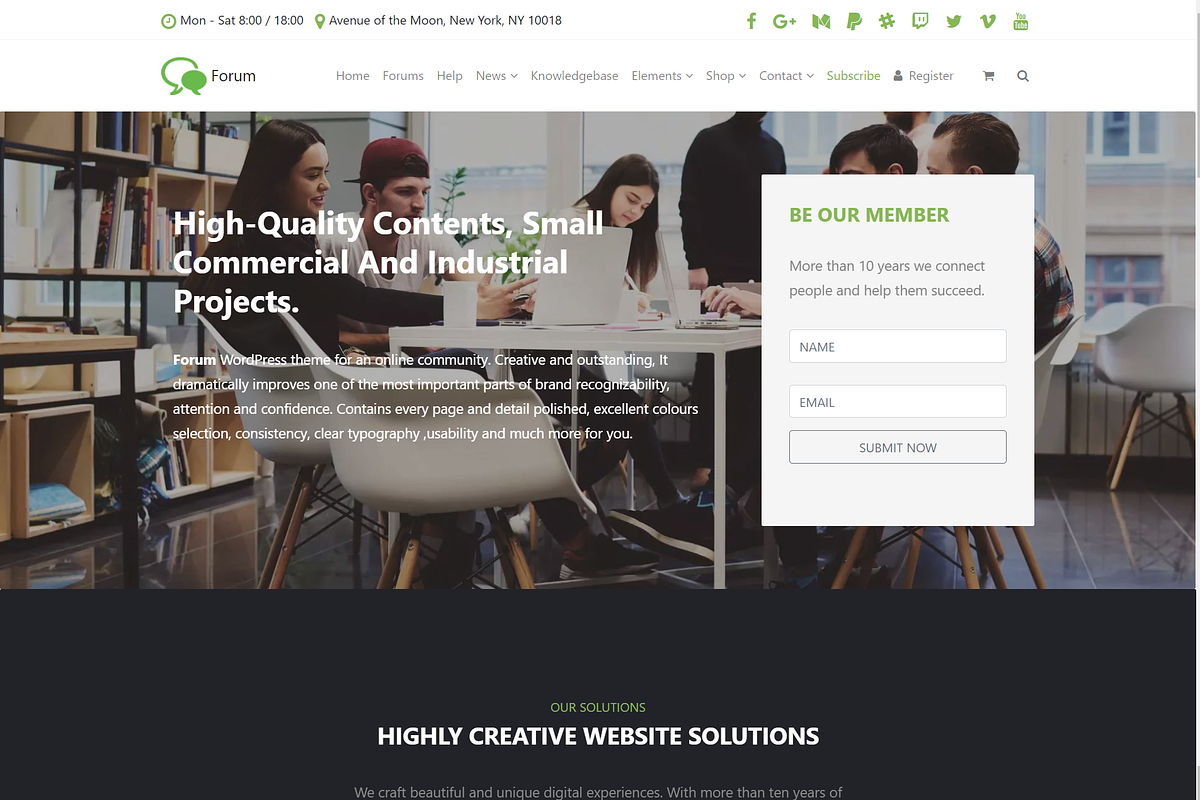Forum & Community WordPress Theme, a WordPress Template by Visualmodo (Photo 22 of 27)