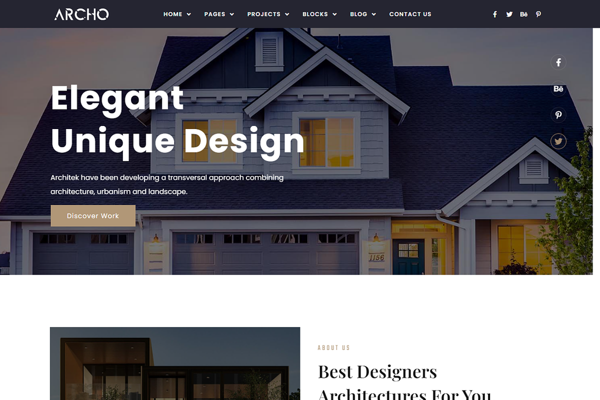 Architecture Interior Elementor Kit, a Landing Page Template by Shasha (Photo 2 of 13)