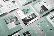 Clean Business Plan Layout, a Brochure Template by Designsoul14 (Thumbnail 2 of 9)