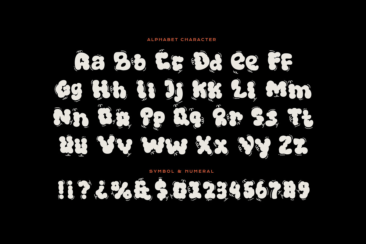 Human Rarity - Cloud Bubble Typeface, a Handwritten Font by Imoodev (Photo 5 of 5)