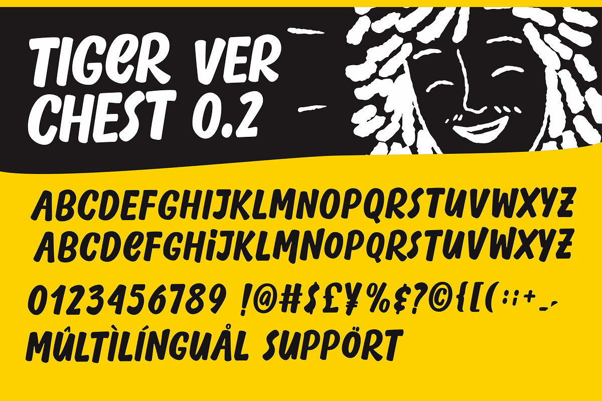 50% Tiger Chest – Urban Display Font, a Sans Serif Font by Four Lines Std. (Photo 8 of 9)