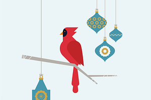 Winter Holiday Birds Pack