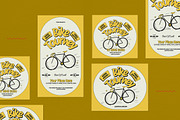 Yellow Retro Bike Tournament Flyer, a Flyer Template by graphicook (Thumbnail 4 of 4)