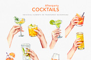 Afterparty Cocktails watercolor set, a Food Illustration by Volha Studio (Thumbnail 5 of 7)