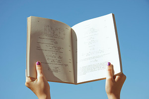 hands with notepad school