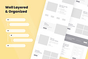 Charity Fundraising Wireframe, a Wireframe Template by INSPR STD (Thumbnail 3 of 6)