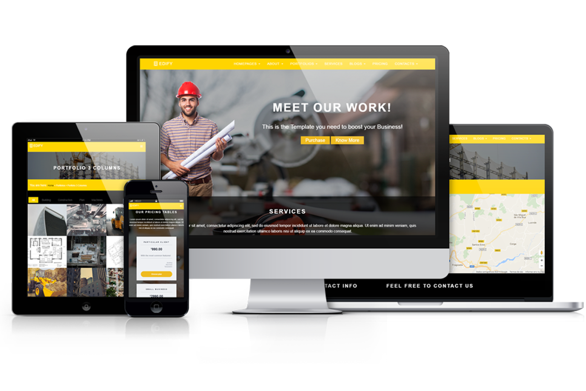 EDIFY - Construction Page, a Bootstrap Template by José Oliveira (Photo 3 of 3)