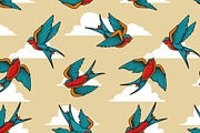 Old School Tattoo Birds, an Animal Illustration by Vecster (Thumbnail 6 of 9)