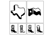 Texas State SVG Bundle, an Object Illustration by MilanaTT (Thumbnail 1 of 5)