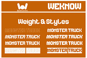 Monster Truck font, a Font by weknow (Thumbnail 7 of 8)