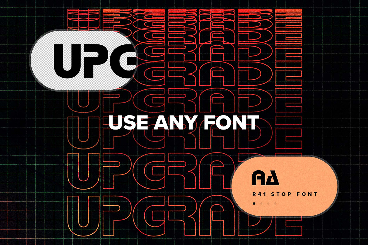 Cyberpunk Retro Layered Text Effects, a Brushes & More by veila.me (Photo 6 of 9)