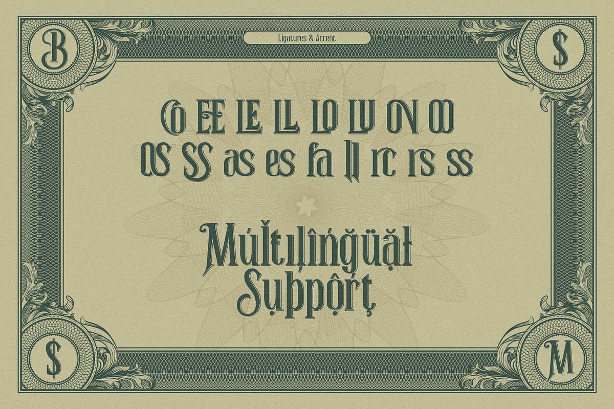 Billy Money, a Blackletter Font by alit design (Photo 10 of 15)