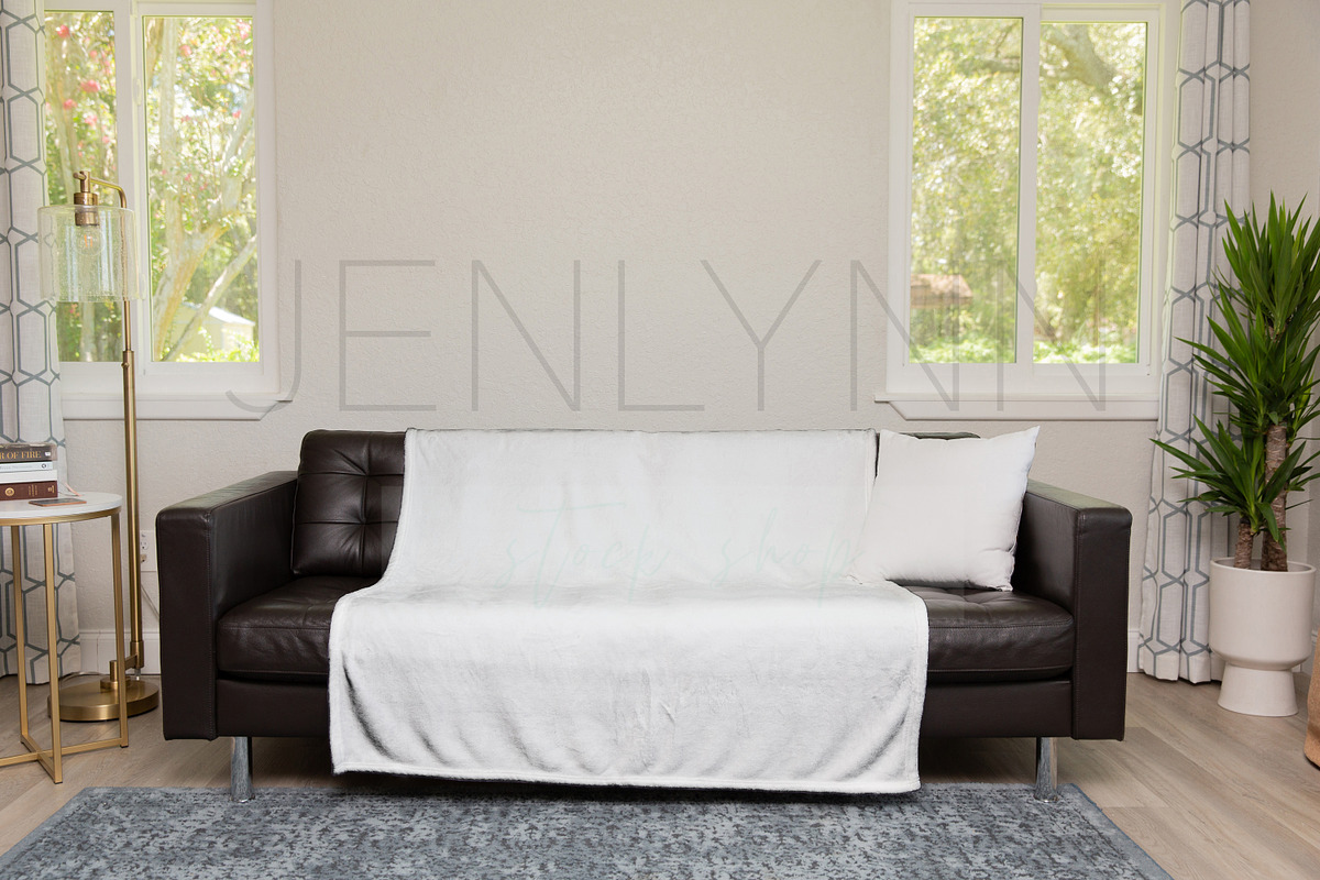Minky blanket + Pillow Mockup Set, a Product Mockup by JENLYNN Stock Shop (Photo 2 of 2)