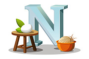 A-Z 3D Alphabet with Cute Character, a Graphic by Creative_View (Thumbnail 24 of 28)