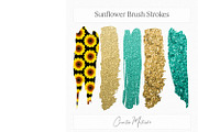 Sunflower Brush Strokes Clipart, an Object Graphic by Creative Matrix82 (Thumbnail 3 of 5)