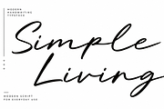 Simple Living Script Font, a Script Font by cocodesign (Thumbnail 1 of 8)