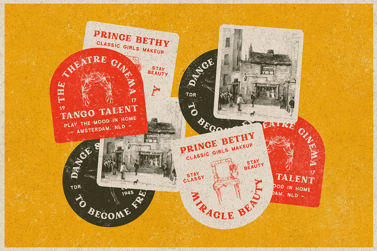 Rundeck - Vintage Texture Font, a Serif Font by Edignwn Type (Photo 4 of 9)