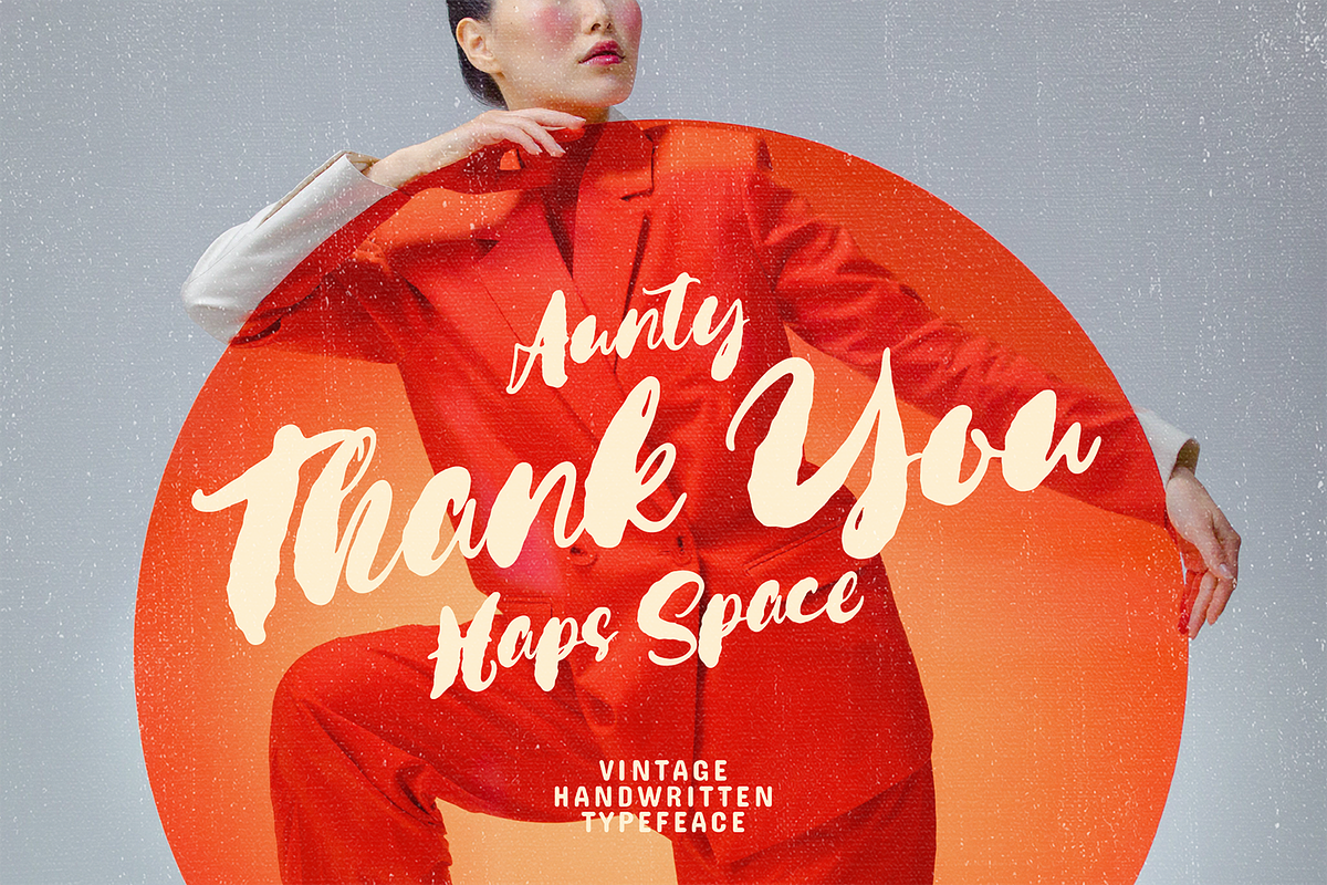 Aunthy - Vintage Handwritten, a Handwritten Font by Haps Space (Photo 10 of 10)