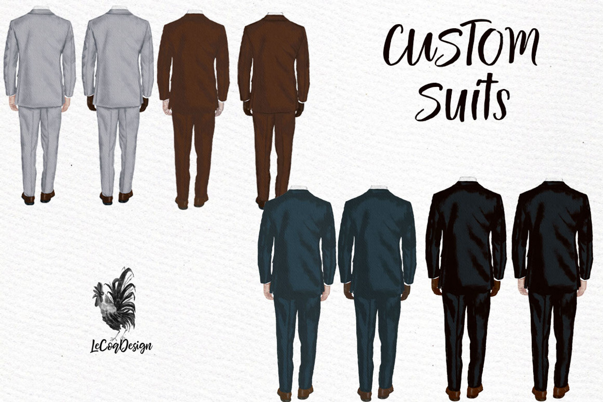 Groom clipart Wedding clipart, an Illustration by LeCoqDesign