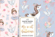 Ballerina Seamless Digital Papers, a Pattern Graphic by Masha  Studio (Thumbnail 2 of 10)