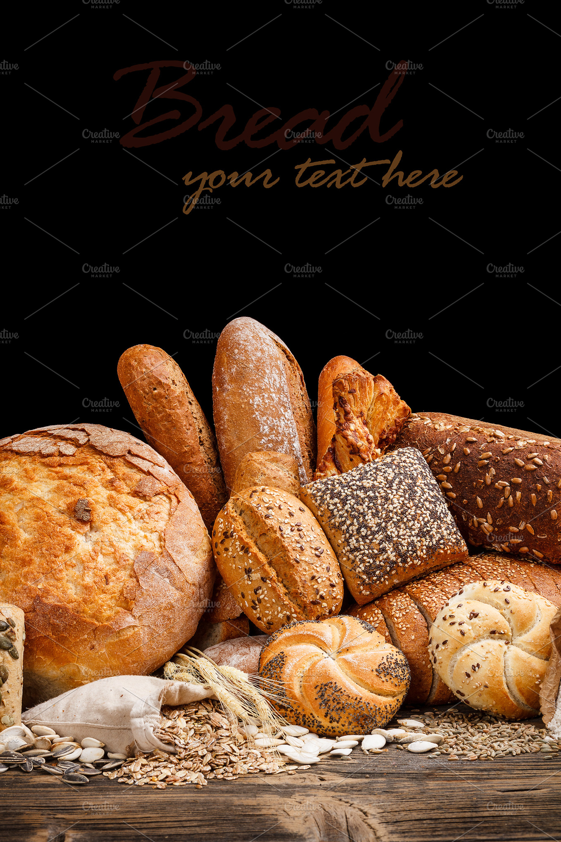 Baked goods featuring baked, basket, and black
