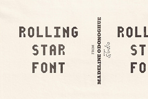 Rolling Star Hand Crafted Font