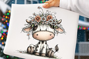 Whimsical spring farm animals clipar, an Illustration by SinaCreation (Thumbnail 10 of 11)