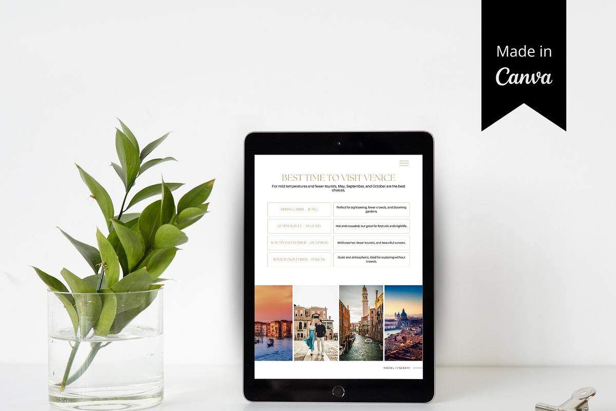 Venice Travel Itinerary Template, a Magazine Template by Pulsecolor (Photo 4 of 9)