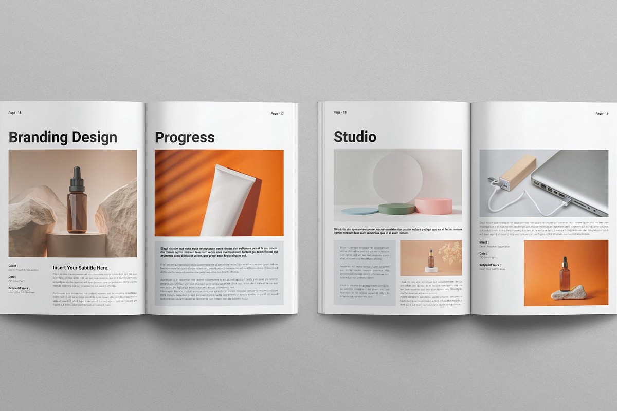 Graphic Design Portfolio Template, a Brochure Template by E-Type (Photo 7 of 8)