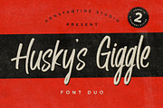 Husky Giggle - Handwriting Font, a Script Font by Konstantine Studio (Thumbnail 1 of 12)