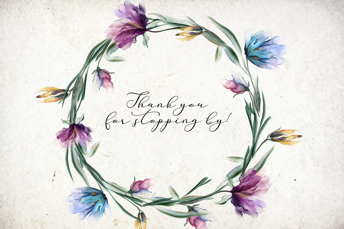 Transparent flowers in alcohol ink, a Decorative Illustration by RushkinaAntonina (Photo 5 of 5)