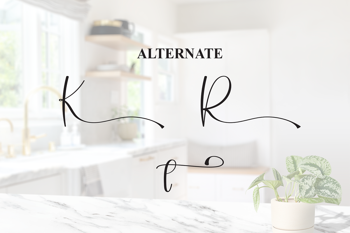 Kitchen | Script Font, a Handwritten Font by Scratchones (Photo 8 of 9)