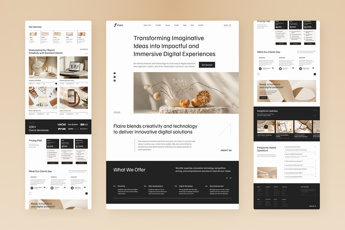 Creative Digital Agency Website, an UI Kit Template by peterdraw (Photo 2 of 7)